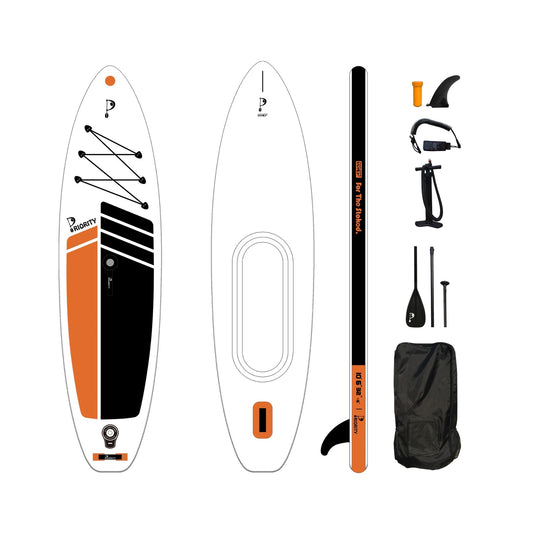 Priority Inflatable SUP Board Set 10'6x32"x6" | Double Layer Drop Stitch | Double Chamber