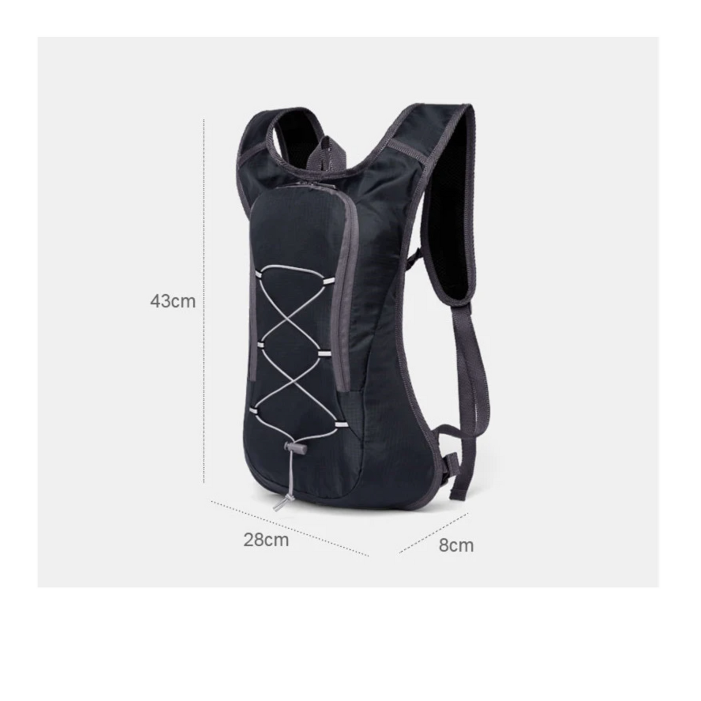 Sporty Hydration Vest Backpack with Camel Pack Drinking System and Water Bladder