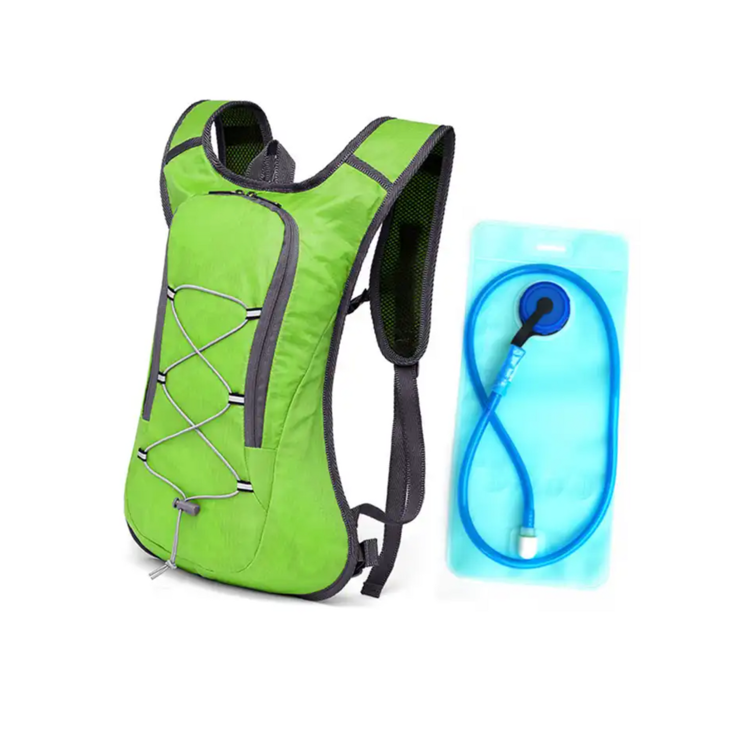 Sporty Hydration Vest Backpack with Camel Pack Drinking System and Water Bladder